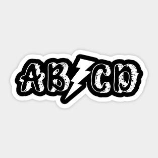 ABCD Back to school design Sticker